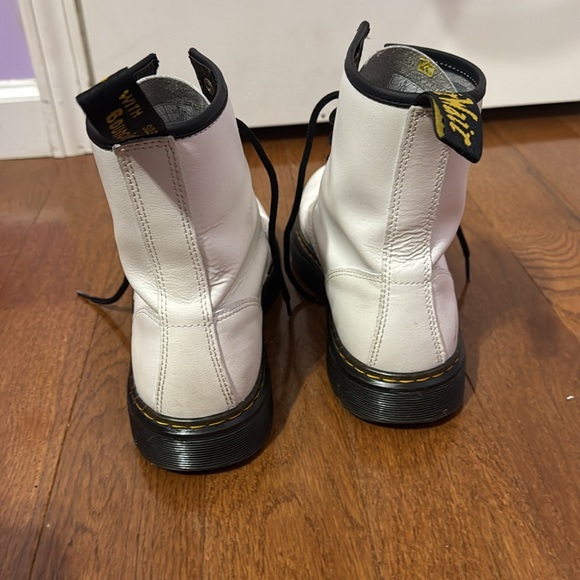 Dr. Martens White Leather Boots - Picture 3 of 6
